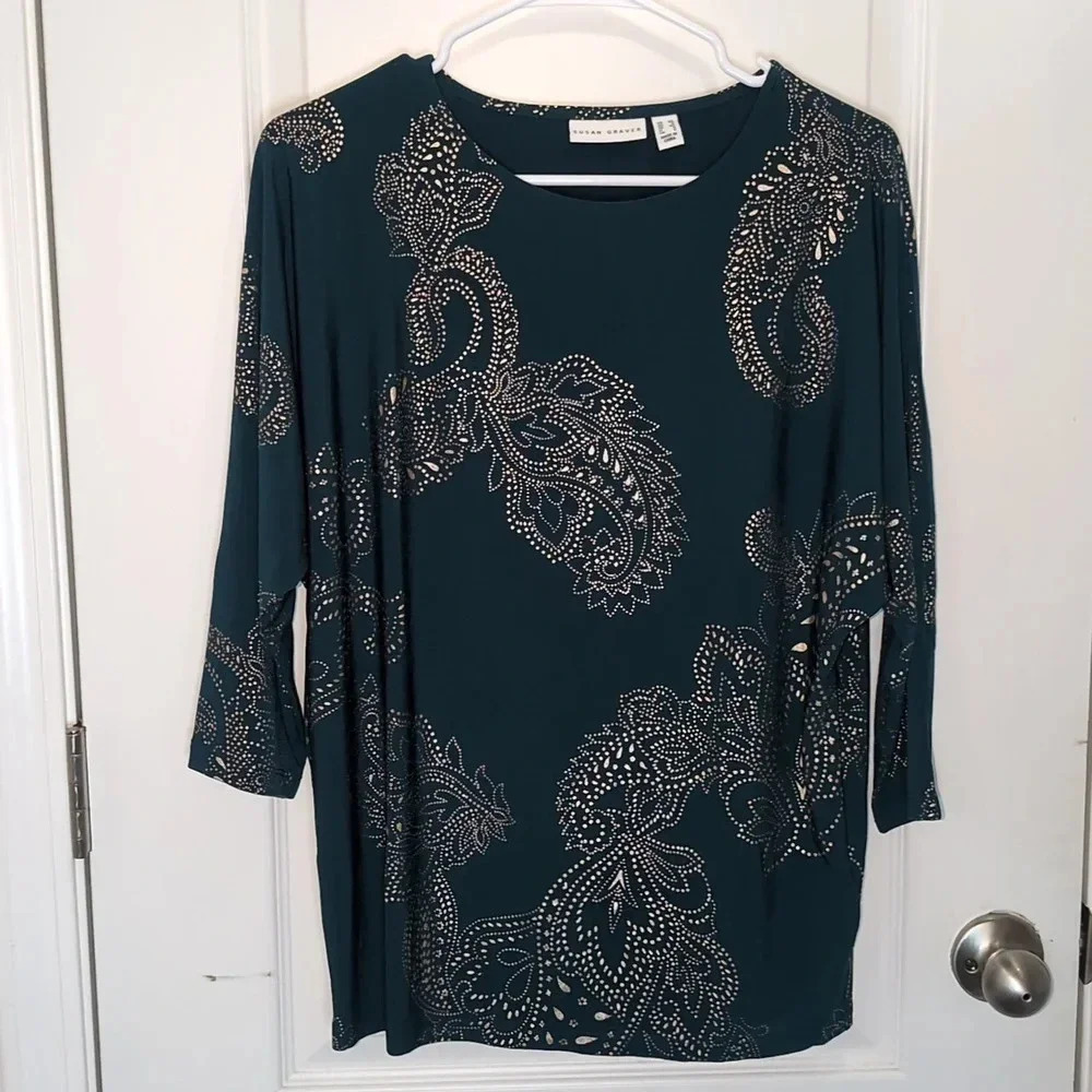 Susan Graver Women's long sleeve top
